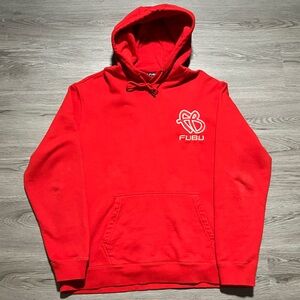 Y2k vintage FUBU hoodie sweater classic steeetwear mens large RED